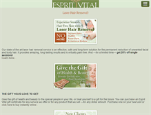 Tablet Screenshot of espritvital.com